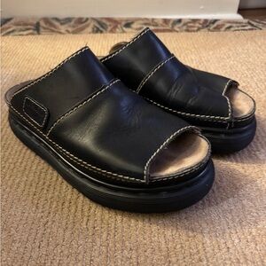 Dr. Martens Black Leather Sandals